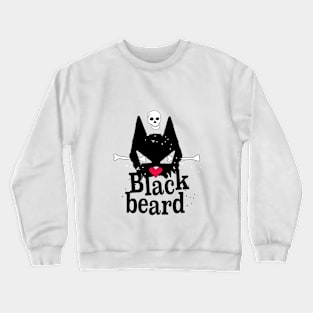 Blackbeard pirate Cat Crewneck Sweatshirt